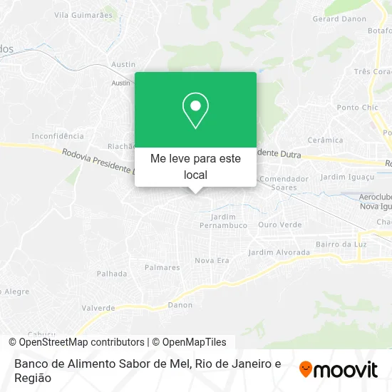 Banco de Alimento Sabor de Mel mapa