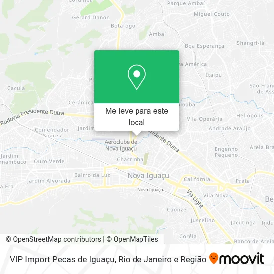VIP Import Pecas de Iguaçu mapa