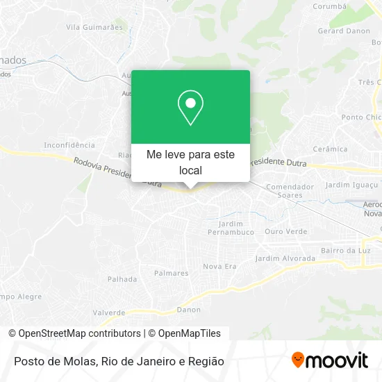 Posto de Molas mapa
