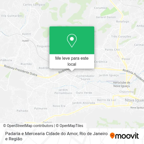Padaria e Mercearia Cidade do Amor mapa