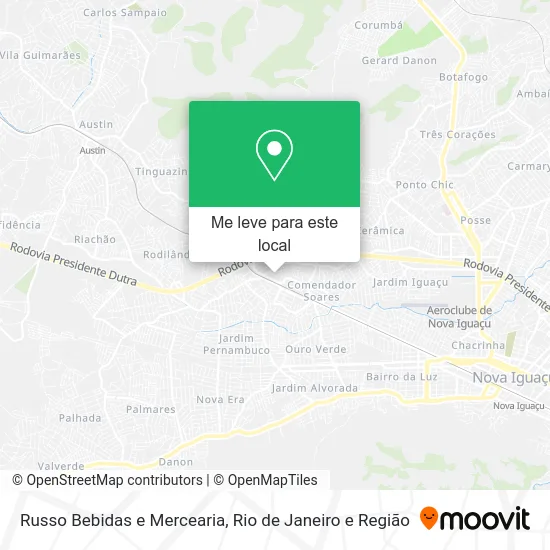 Russo Bebidas e Mercearia mapa