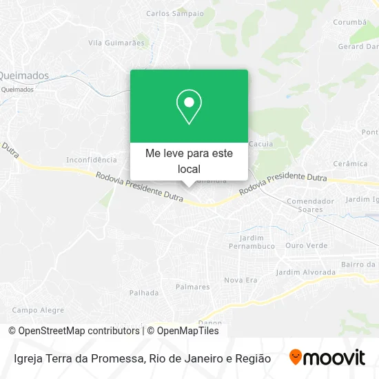 Igreja Terra da Promessa mapa