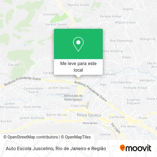 Auto Escola Juscelino mapa