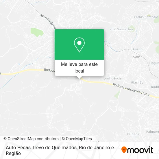Auto Pecas Trevo de Queimados mapa