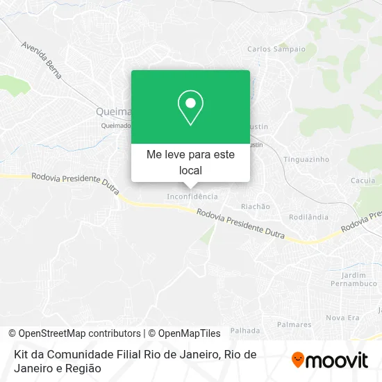 Kit da Comunidade Filial Rio de Janeiro mapa