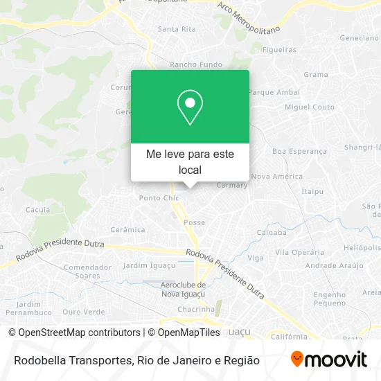 Rodobella Transportes mapa