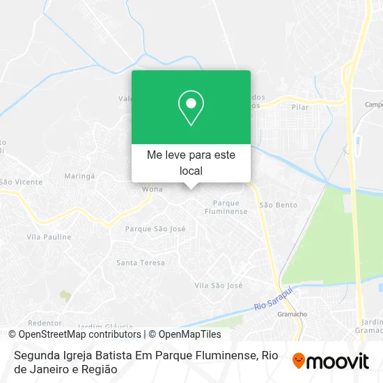 Segunda Igreja Batista Em Parque Fluminense mapa