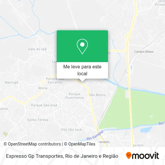 Expresso Gp Transportes mapa