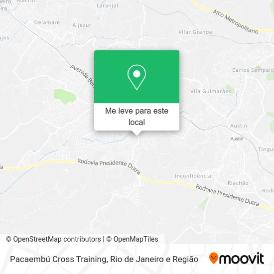 Pacaembú Cross Training mapa