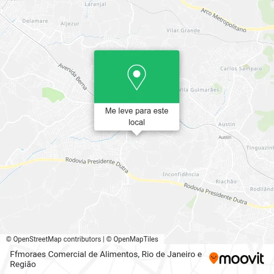 Ffmoraes Comercial de Alimentos mapa