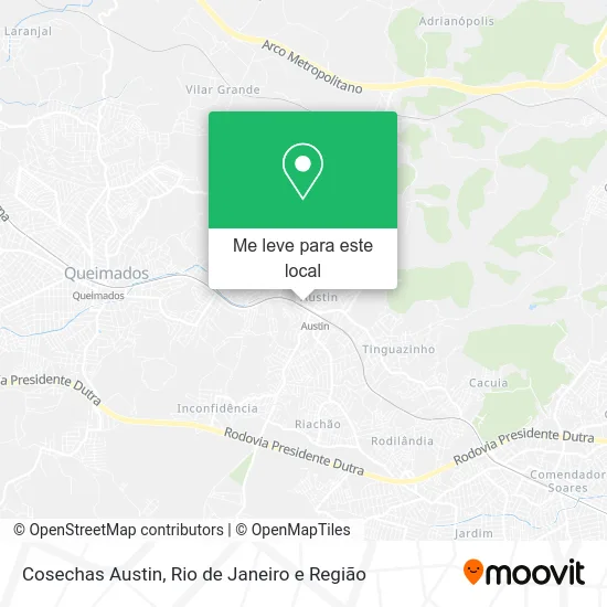 Cosechas Austin mapa