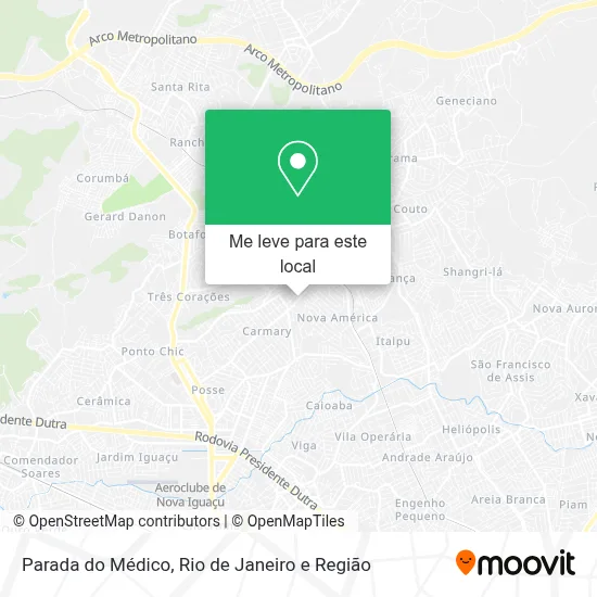 Parada do Médico mapa
