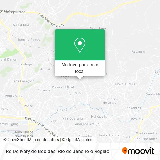 Re Delivery de Bebidas mapa