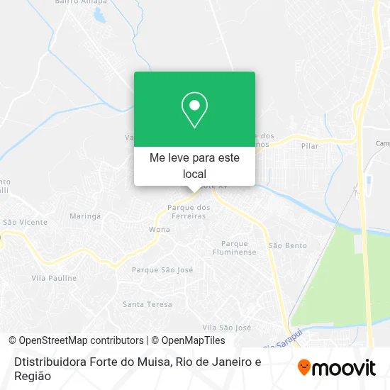 Dtistribuidora Forte do Muisa mapa