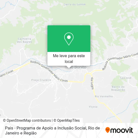 Pais - Programa de Apoio a Inclusão Social mapa