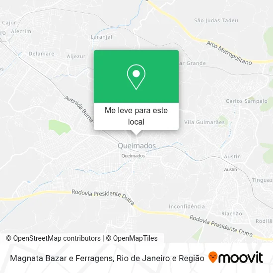 Magnata Bazar e Ferragens mapa
