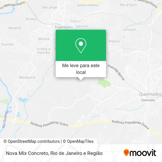 Nova Mix Concreto mapa
