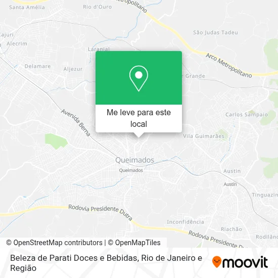 Beleza de Parati Doces e Bebidas mapa