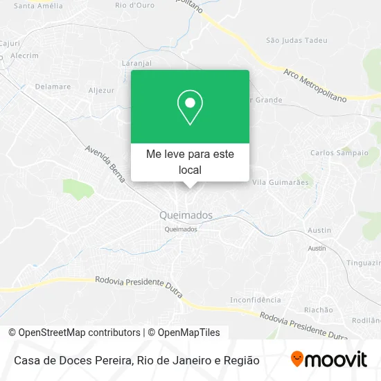 Casa de Doces Pereira mapa