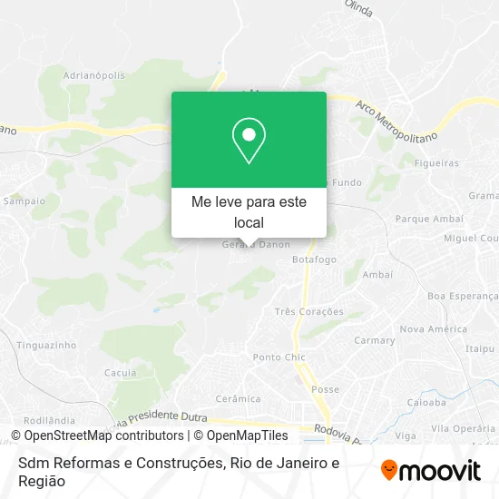 Sdm Reformas e Construções mapa