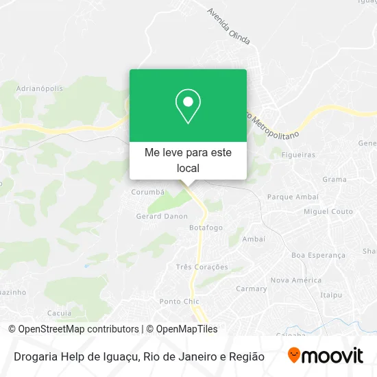 Drogaria Help de Iguaçu mapa