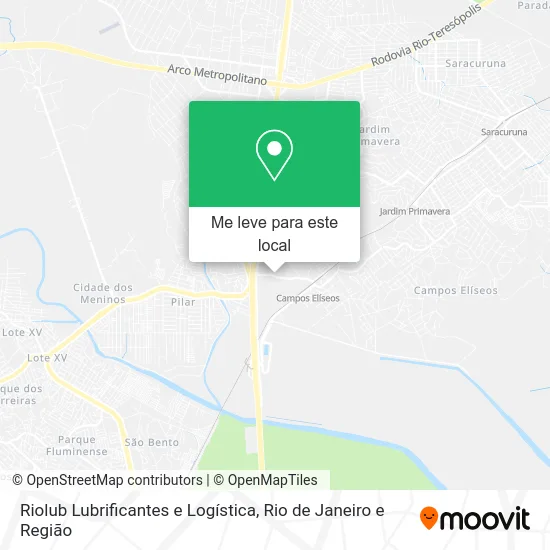 Riolub Lubrificantes e Logística mapa