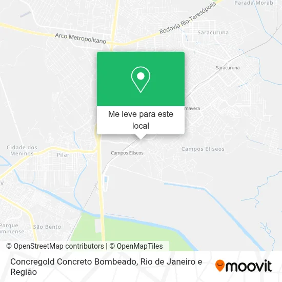 Concregold Concreto Bombeado mapa