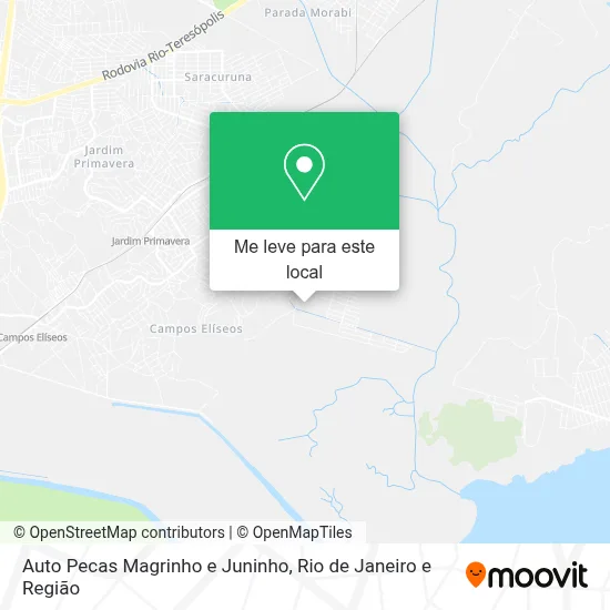 Auto Pecas Magrinho e Juninho mapa