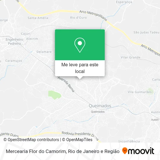 Mercearia Flor do Camorim mapa