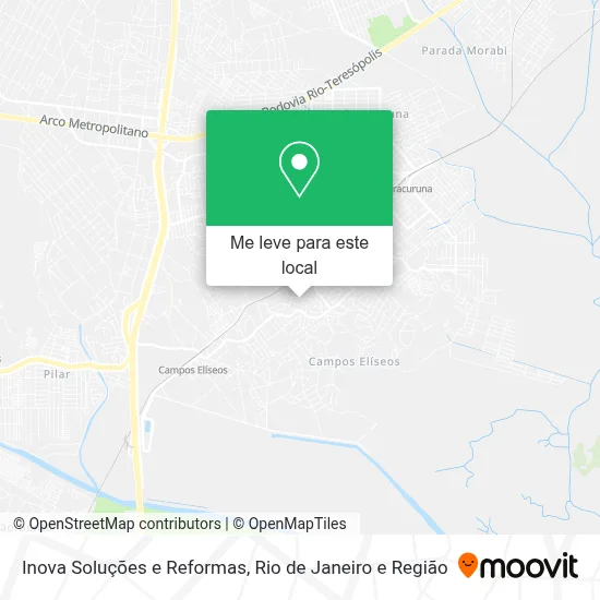 Inova Soluções e Reformas mapa