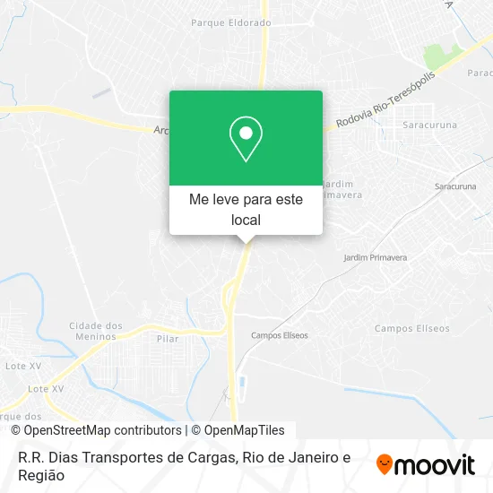 R.R. Dias Transportes de Cargas mapa