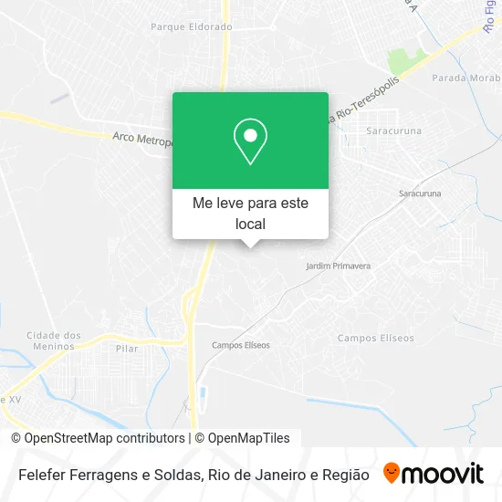 Felefer Ferragens e Soldas mapa