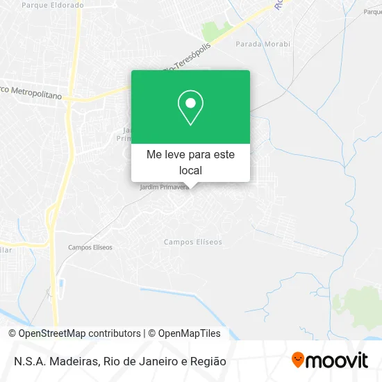 N.S.A. Madeiras mapa