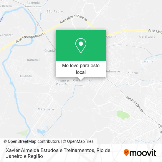 Xavier Almeida Estudos e Treinamentos mapa