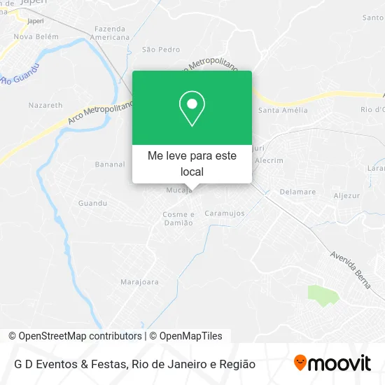 G D Eventos & Festas mapa