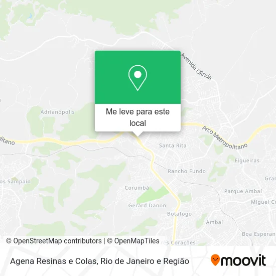 Agena Resinas e Colas mapa