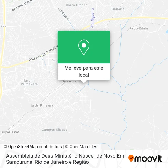 Assembleia de Deus Ministério Nascer de Novo Em Saracuruna mapa