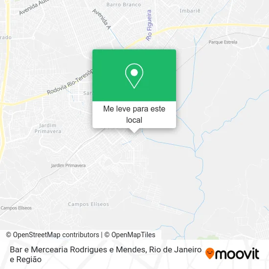 Bar e Mercearia Rodrigues e Mendes mapa