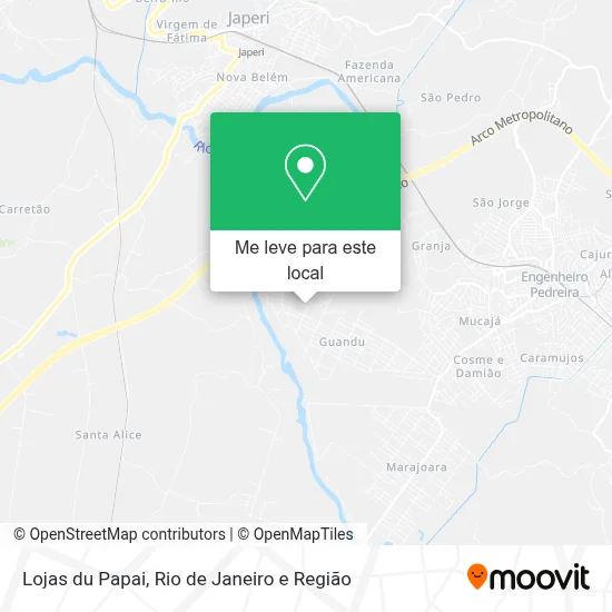 Lojas du Papai mapa
