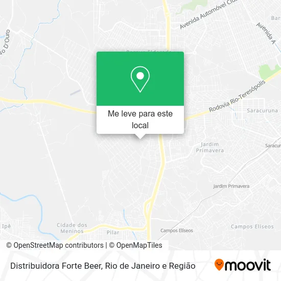 Distribuidora Forte Beer mapa