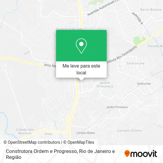 Construtora Ordem e Progresso mapa