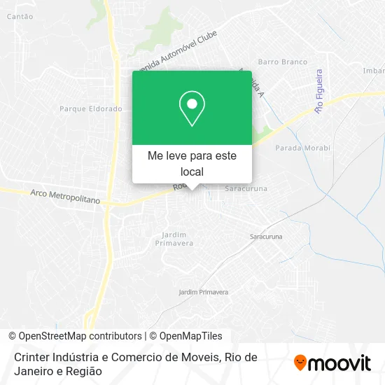 Crinter Indústria e Comercio de Moveis mapa