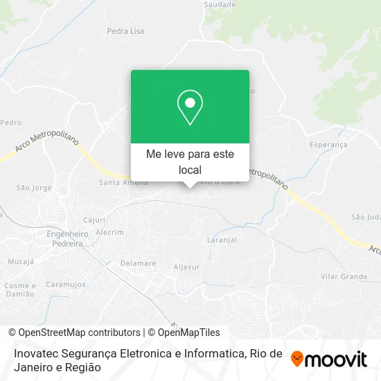 Inovatec Segurança Eletronica e Informatica mapa