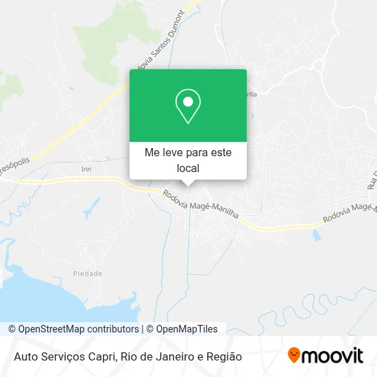 Auto Serviços Capri mapa