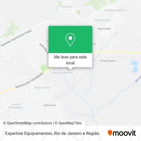 Expertise Equipamentos mapa