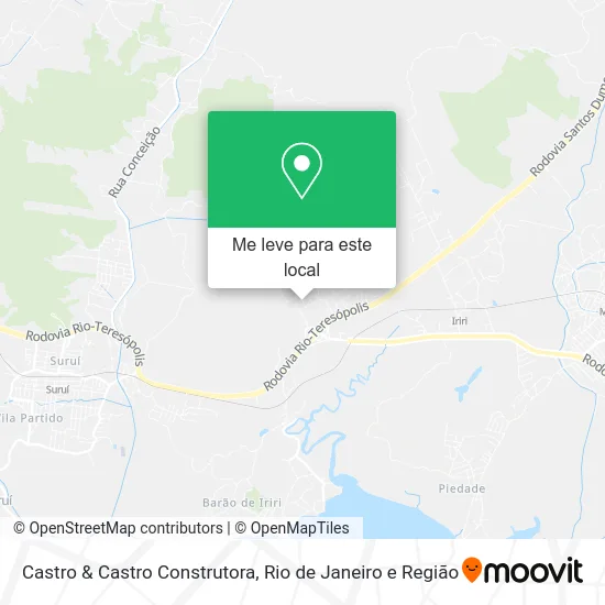 Castro & Castro Construtora mapa