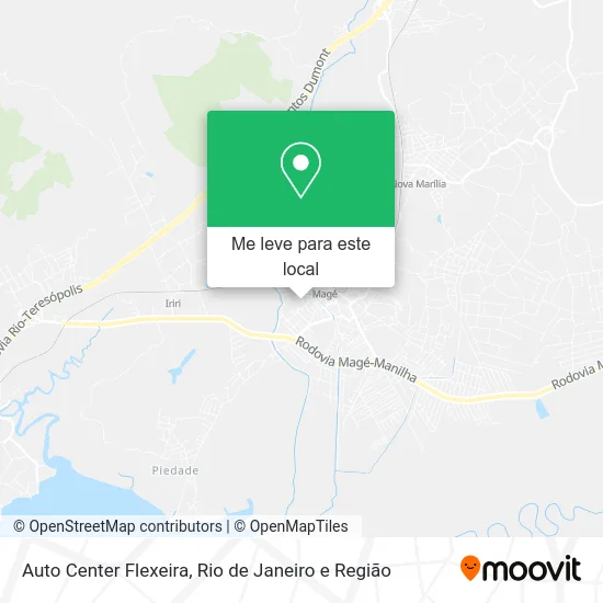 Auto Center Flexeira mapa