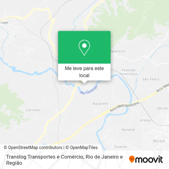 Translog Transportes e Comércio mapa