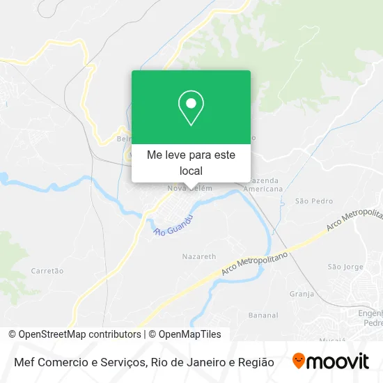 Mef Comercio e Serviços mapa