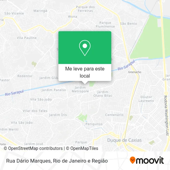 Rua Dário Marques mapa